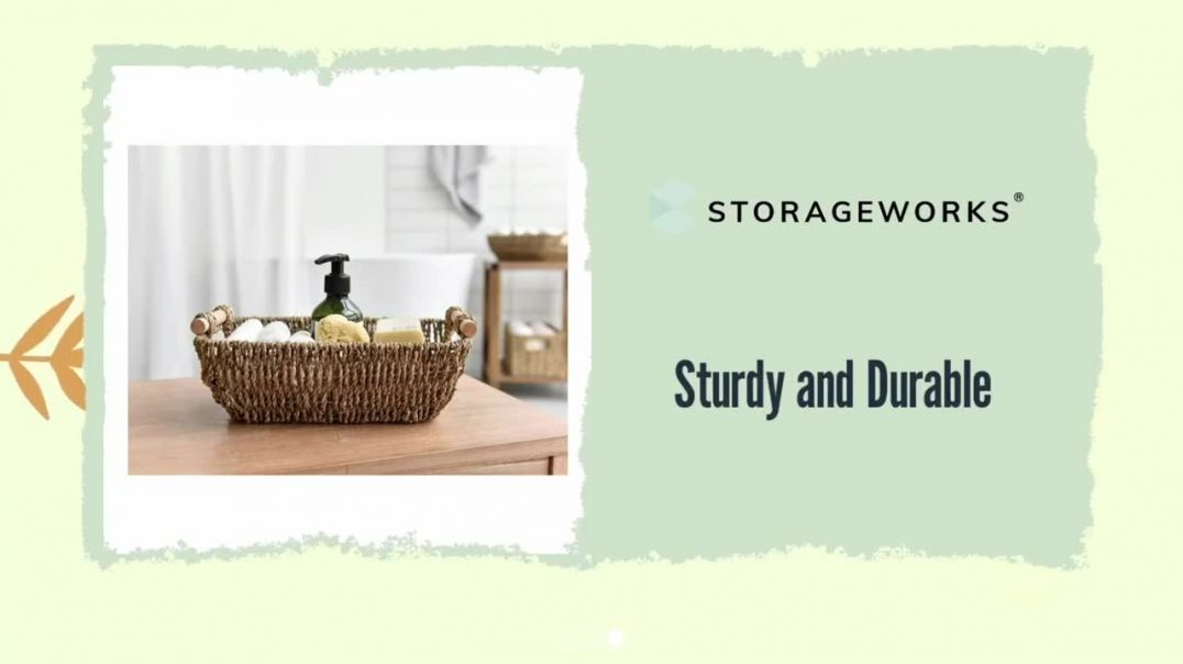We think storage Seagrass Basket, Bring A Greener Lifestyle.